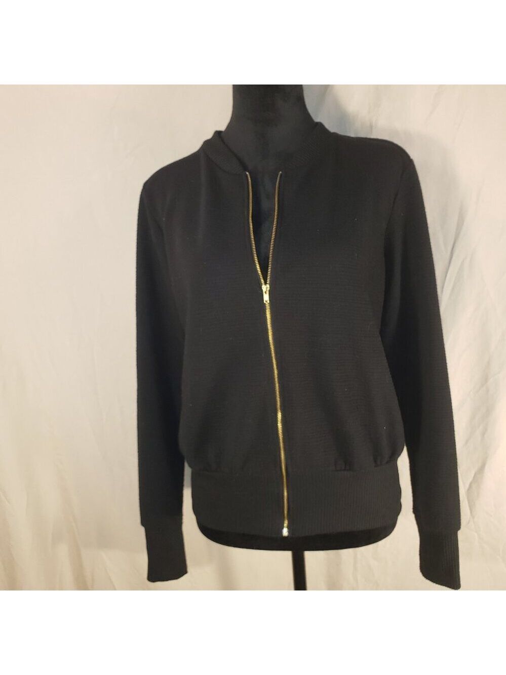 Loramendi Black Zip-Up Jacket, M